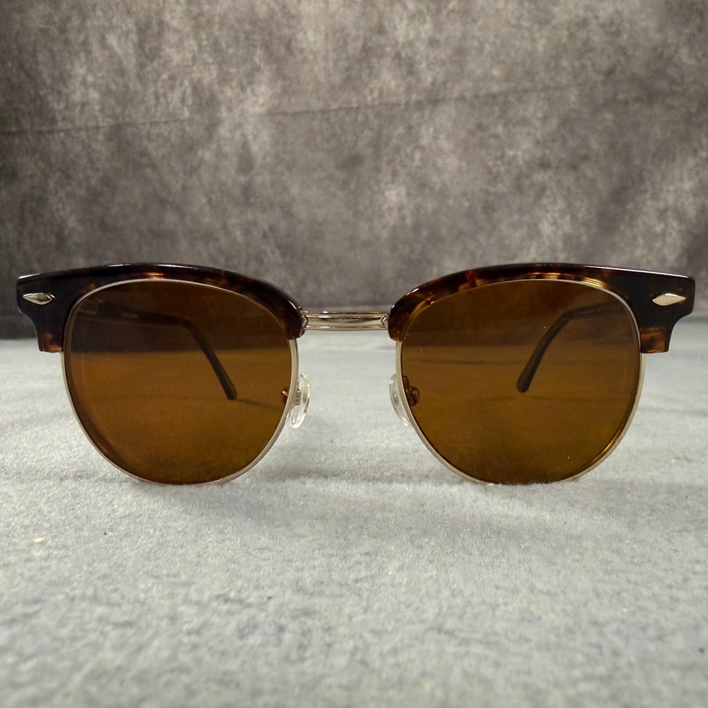 B.M.Y Eyewear 406 C2 Tortoise Clubmaster Sunglasses Brown CR39 Lenses 48-20-140